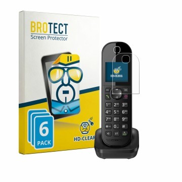 Face avant d’un emballage produit avec le logo de la marque BROTECT. À côté, l’appareil Panasonic KX-TGC463 est représenté ave