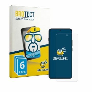 Face avant d’un emballage produit avec le logo de la marque BROTECT. À côté, l’appareil Motorola Edge 70 Max est représenté av
