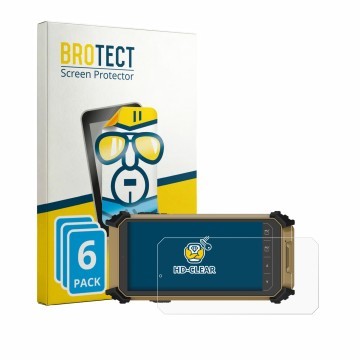 Face avant d’un emballage produit avec le logo de la marque BROTECT. À côté, l’appareil DT Research DT361DM (en paysage) est r