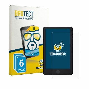 Parte frontal de un envase de producto con el logotipo de la marca BROTECT. Al lado se muestra el dispositivo Xteink X4 Pro co