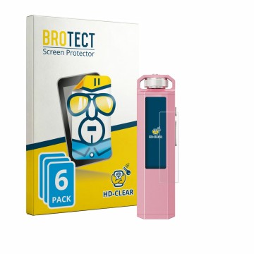 Face avant d’un emballage produit avec le logo de la marque BROTECT. À côté, l’appareil FiiO SnowSky Echo Nano est représenté 