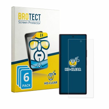 Vorderseite einer Produktverpackung mit dem Markenlogo BROTECT. Daneben ist das Gerät Samsung Galaxy Z Fold 8 Ultra mit dem zu