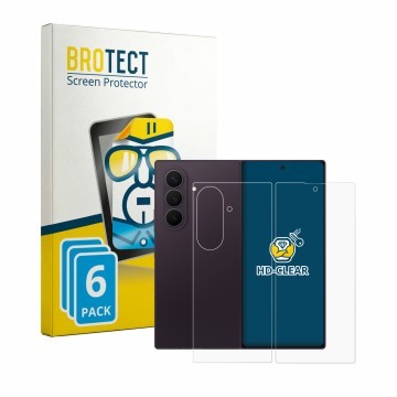 Face avant d’un emballage produit avec le logo de la marque BROTECT. À côté, l’appareil Samsung Galaxy Z Fold 8 Ultra (Avant+A