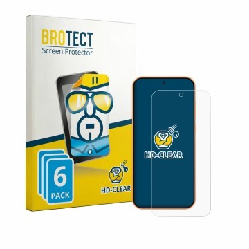 Parte frontale di una confezione del prodotto con il logo del marchio BROTECT. Accanto è raffigurato il dispositivo Oppo A7 Pr