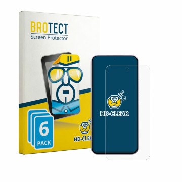 Parte frontale di una confezione del prodotto con il logo del marchio BROTECT. Accanto è raffigurato il dispositivo Xiaomi Red