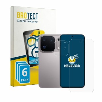 Front side of a product packaging with the brand logo BROTECT. Next to it is the device Oppo Find X10 Pro Max (Front+Camera) s