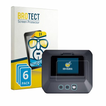 Face avant d’un emballage produit avec le logo de la marque BROTECT. À côté, l’appareil SkyRc Q500neo est représenté avec la p