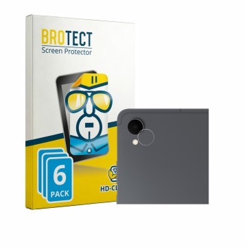 Parte frontale di una confezione del prodotto con il logo del marchio BROTECT. Accanto è raffigurato il dispositivo Samsung Ga