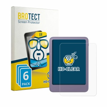 Parte frontale di una confezione del prodotto con il logo del marchio BROTECT. Accanto è raffigurato il dispositivo Amazon Kin