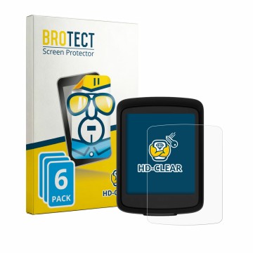 Parte frontale di una confezione del prodotto con il logo del marchio BROTECT. Accanto è raffigurato il dispositivo Bryton GO 