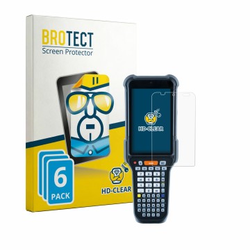 Parte frontale di una confezione del prodotto con il logo del marchio BROTECT. Accanto è raffigurato il dispositivo Datalogic 