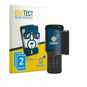 Vorderseite einer Produktverpackung mit dem Markenlogo BROTECT. Daneben ist das Gerät Newland Speedata SD35 Leo mit dem zugehö