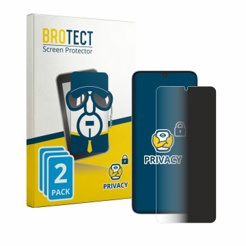 Parte frontal de un envase de producto con el logotipo de la marca BROTECT. Al lado se muestra el dispositivo Itel Zeno 20 Max