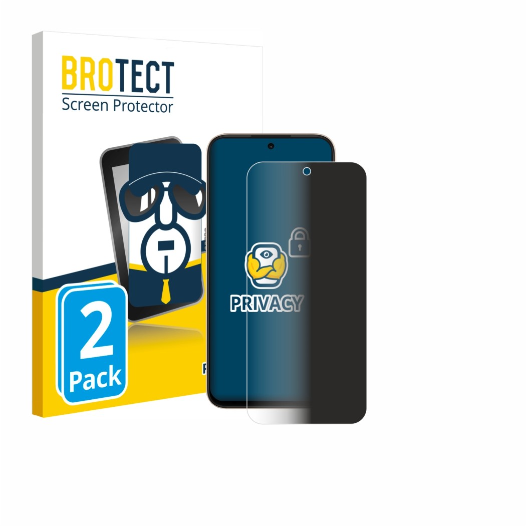 Face avant d’un emballage produit avec le logo de la marque BROTECT. À côté, l’appareil Oppo A6t Pro est représenté avec la pr