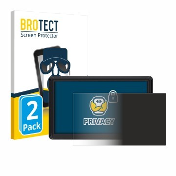 Front side of a product packaging with the brand logo BROTECT. Next to it is the device Feelworld FW568 V3 6