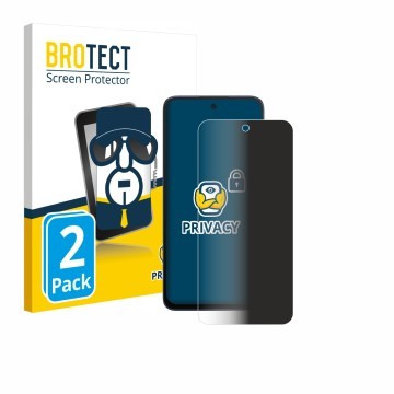 Parte frontal de un envase de producto con el logotipo de la marca BROTECT. Al lado se muestra el dispositivo TCL NxtPaper 70 