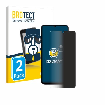 Parte frontale di una confezione del prodotto con il logo del marchio BROTECT. Accanto è raffigurato il dispositivo Samsung Ga