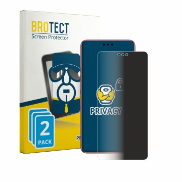 Front side of a product packaging with the brand logo BROTECT. Next to it is the device Huawei Mate 60 RS Ultimate shown with 