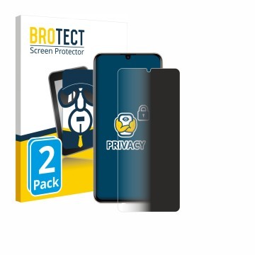Front side of a product packaging with the brand logo BROTECT. Next to it is the device Huawei Nova Y71 shown with the corresp