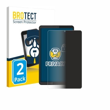Front side of a product packaging with the brand logo BROTECT. Next to it is the device Barnes & Noble Nook Reading Tablet 8.7