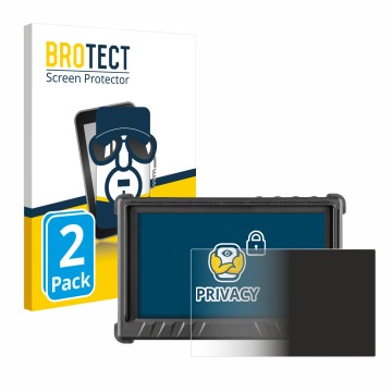 Face avant d’un emballage produit avec le logo de la marque BROTECT. À côté, l’appareil Desview P5 II 5.5