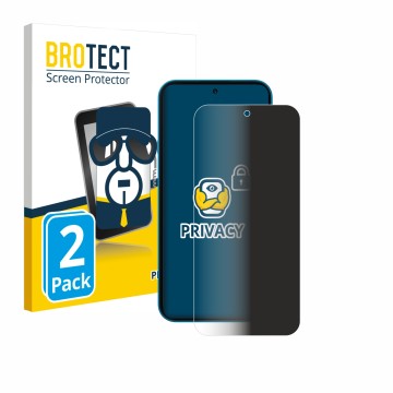 Front side of a product packaging with the brand logo BROTECT. Next to it is the device Nothing Phone (4a) shown with the corr