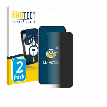 Parte frontale di una confezione del prodotto con il logo del marchio BROTECT. Accanto è raffigurato il dispositivo Vivo X300 