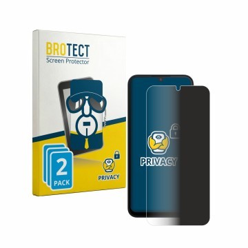 Parte frontale di una confezione del prodotto con il logo del marchio BROTECT. Accanto è raffigurato il dispositivo Xiaomi Red