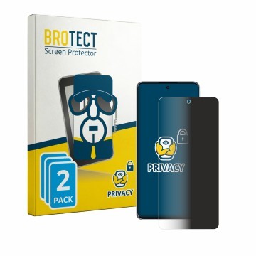 Parte frontale di una confezione del prodotto con il logo del marchio BROTECT. Accanto è raffigurato il dispositivo Xiaomi Red