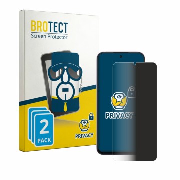 Front side of a product packaging with the brand logo BROTECT. Next to it is the device Honor Play 80 shown with the correspon
