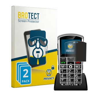 Vorderseite einer Produktverpackung mit dem Markenlogo BROTECT. Daneben ist das Gerät Artfone A400 Pro 4G mit dem zugehörigen 