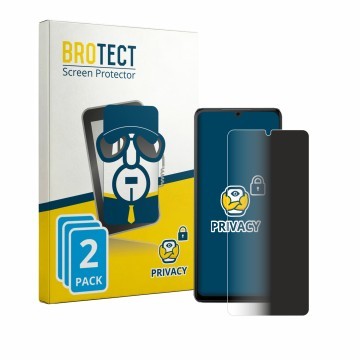 Front side of a product packaging with the brand logo BROTECT. Next to it is the device Cubot P90 shown with the corresponding