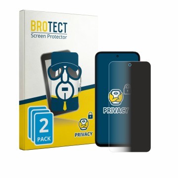 Front side of a product packaging with the brand logo BROTECT. Next to it is the device Xiaomi Poco M8s shown with the corresp