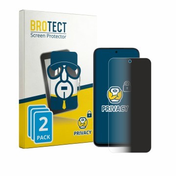 Parte frontale di una confezione del prodotto con il logo del marchio BROTECT. Accanto è raffigurato il dispositivo Oppo K14x 