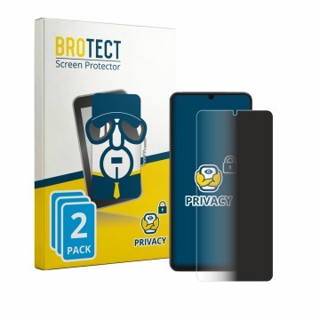 Vorderseite einer Produktverpackung mit dem Markenlogo BROTECT. Daneben ist das Gerät Honor X6d mit dem zugehörigen Displaysch