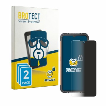 Vorderseite einer Produktverpackung mit dem Markenlogo BROTECT. Daneben ist das Gerät Cubot KingKong Ace 5 mit dem zugehörigen