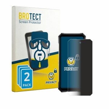 Front side of a product packaging with the brand logo BROTECT. Next to it is the device Doogee S300 Plus shown with the corres