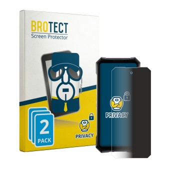 Front side of a product packaging with the brand logo BROTECT. Next to it is the device Doogee S300 Pro shown with the corresp