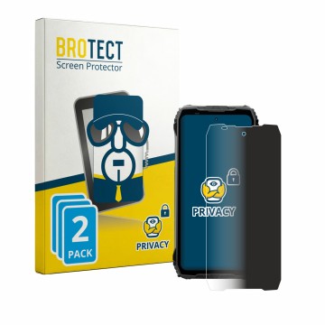 Vorderseite einer Produktverpackung mit dem Markenlogo BROTECT. Daneben ist das Gerät Blackview Fort 200 mit dem zugehörigen D