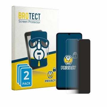 Front side of a product packaging with the brand logo BROTECT. Next to it is the device Vivo Y6t shown with the corresponding 