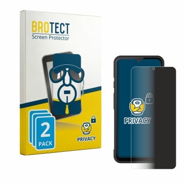 Vorderseite einer Produktverpackung mit dem Markenlogo BROTECT. Daneben ist das Gerät iMin Swift 1 Pro mit dem zugehörigen Dis