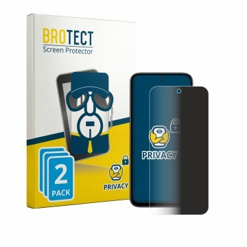Vorderseite einer Produktverpackung mit dem Markenlogo BROTECT. Daneben ist das Gerät Tecno Spark 50 4G mit dem zugehörigen Di