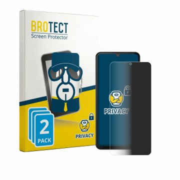 Vorderseite einer Produktverpackung mit dem Markenlogo BROTECT. Daneben ist das Gerät Doogee M30 mit dem zugehörigen Displaysc