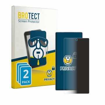 Parte frontale di una confezione del prodotto con il logo del marchio BROTECT. Accanto è raffigurato il dispositivo ZTE Nubia 