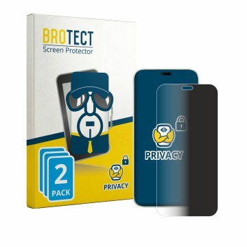 Front side of a product packaging with the brand logo BROTECT. Next to it is the device Honor 600e shown with the correspondin