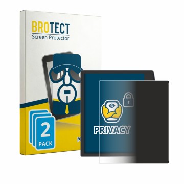 Parte frontal de un envase de producto con el logotipo de la marca BROTECT. Al lado se muestra el dispositivo PocketBook Era L