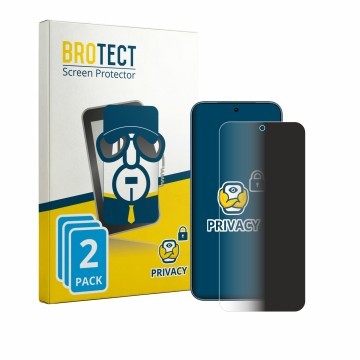 Vorderseite einer Produktverpackung mit dem Markenlogo BROTECT. Daneben ist das Gerät Vivo Y600 Turbo mit dem zugehörigen Disp