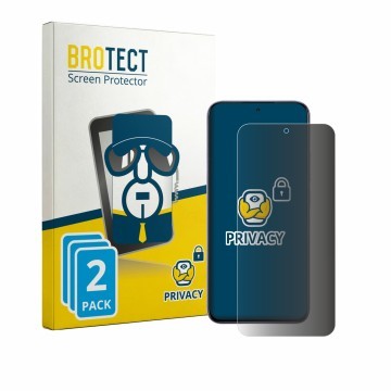 Front side of a product packaging with the brand logo BROTECT. Next to it is the device realme P4R 5G shown with the correspon