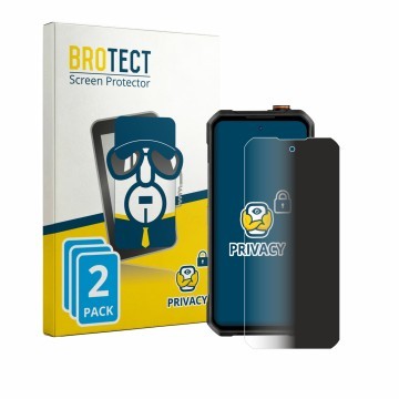 Parte frontale di una confezione del prodotto con il logo del marchio BROTECT. Accanto è raffigurato il dispositivo Oukitel WP