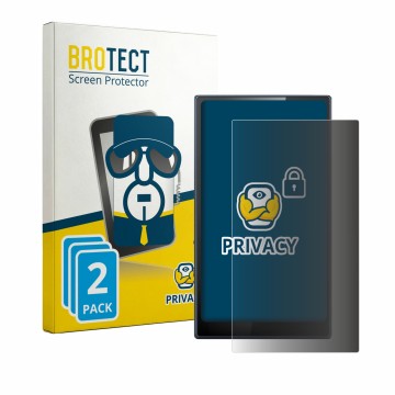 Vorderseite einer Produktverpackung mit dem Markenlogo BROTECT. Daneben ist das Gerät FiiO M21 mit dem zugehörigen Displayschu